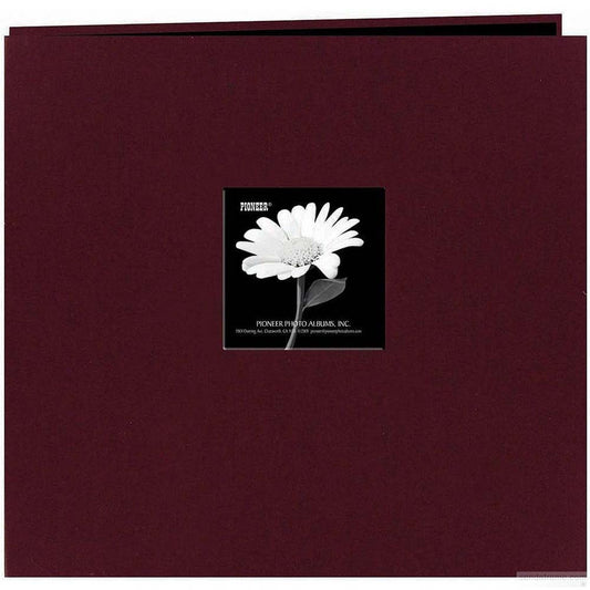 Pioneer 200 Pocket Photo Album - Sweet Plum Natural Colors Fabric