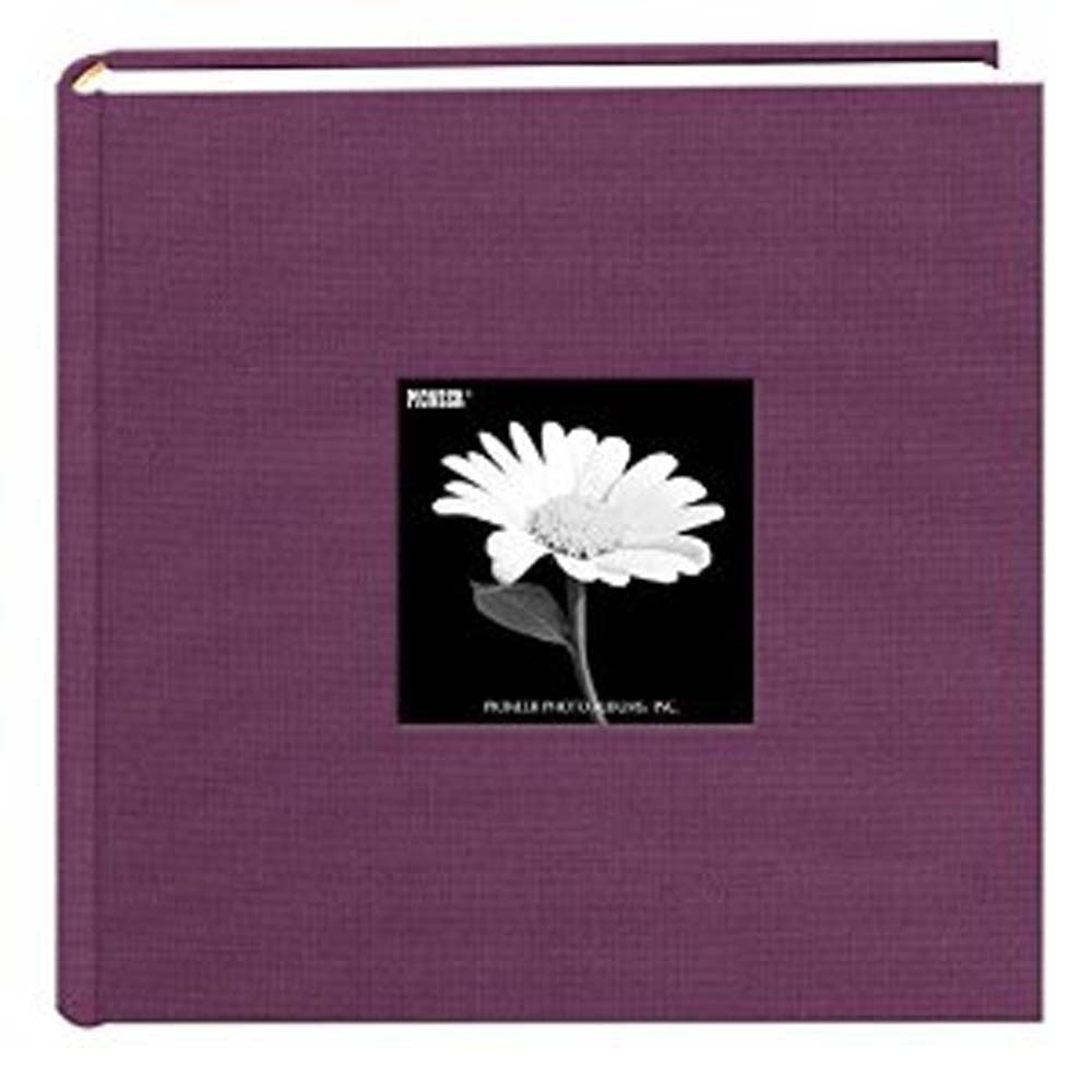 Pioneer 200 Pocket Photo Album - Wildberry Purple Natural Colors Fabric
