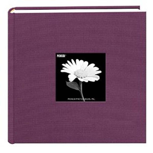Pioneer 200 Pocket Photo Album - Wildberry Purple Natural Colors Fabric