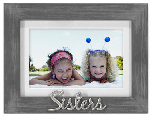 Malden 4x6 Scripts Gray Distressed- Sisters