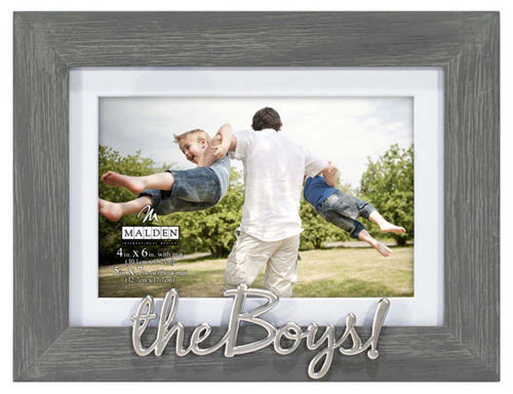 Malden 4x6 Scripts Gray Distressed- The Boys
