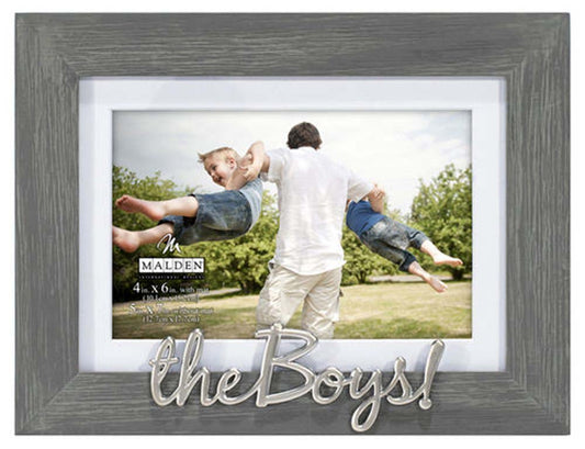 Malden 4x6 Scripts Gray Distressed- The Boys