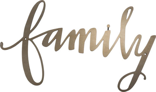 Primitives Family Cutout Metal Sign