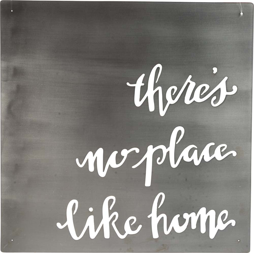 Primitives Like Home Cutout Metal Sign (Nickel)