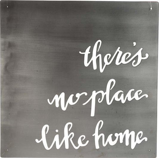 Primitives Like Home Cutout Metal Sign (Nickel)