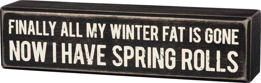 Primitive Spring Rolls Box Sign