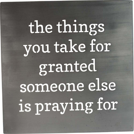 Primitives Metal Wall Art- Praying For