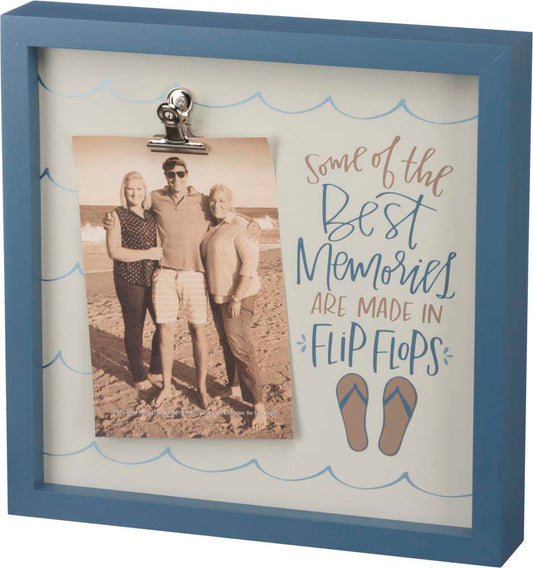Primitives Inset Box Sign Frame - Memories Flip Flops
