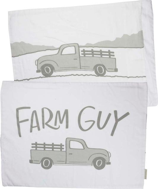 Primitives Farm Guy & Farm Girl Pillow Case Set