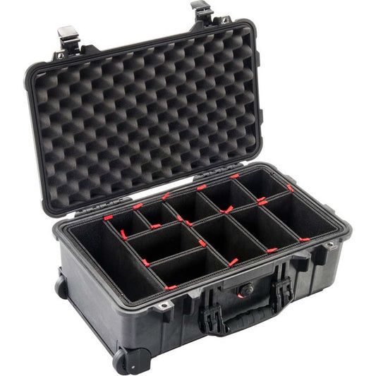 Pelican 1510 Carry on Case with TrekPak Insert (Black)