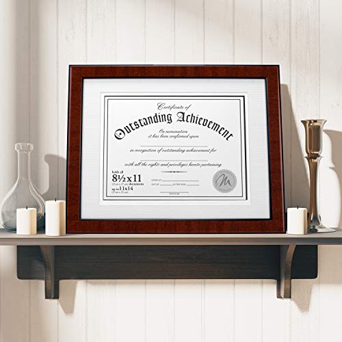 Malden 8.5x11 Burlwood Document Frame