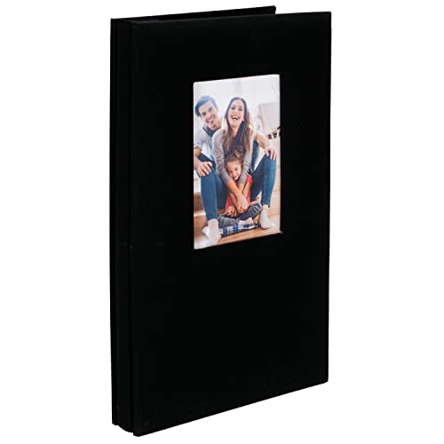 Malden 3-Up Black Fabric Post bound Album