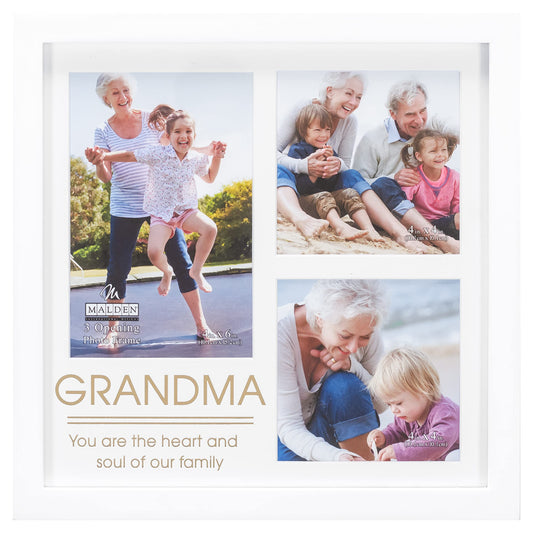 Malden Gold Stamp Grandma Modern Collage Frame
