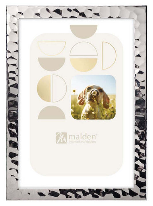 Malden 4x6 Hammered Silver Frame