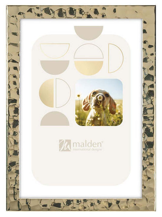 Malden 5x7 Hammered Gold Frame
