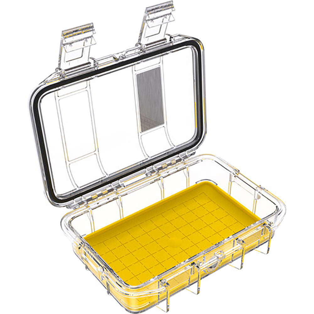 Pelican M40 Waterproof Hard Micro Case (Yellow/Clear)