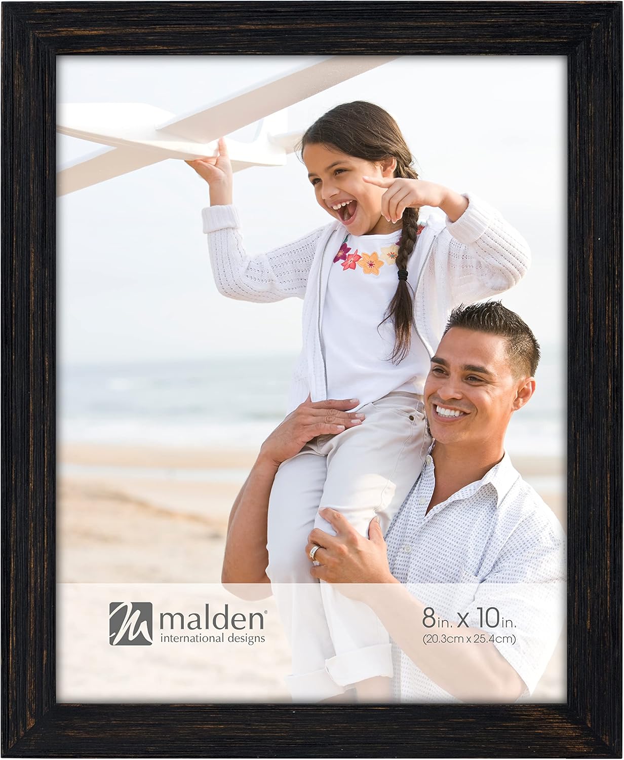 Malden 8x10 Linear Rough Black Frame