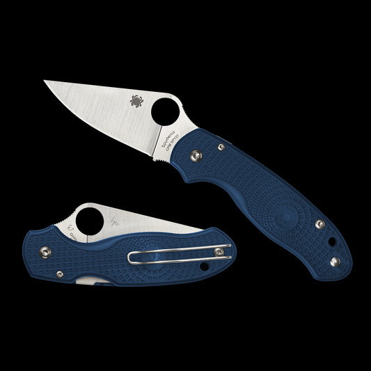 Spyderco Para 3 Lightweight Cobalt Blue FRN, Satin SPY27 - C223PCBL