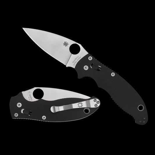 Spyderco Manix 2 - Black G-10 / Stonewash CPM-S30V - C101GP2