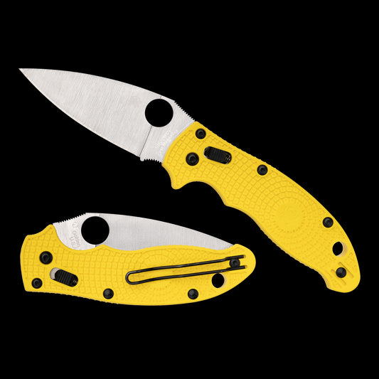 Spyderco Manix 2 Lightweight Salt Yellow FRN, Satin MagnaCut - C101PYL2