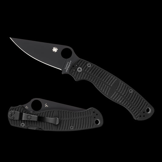 Spyderco Paramilitary 2 Salt Black G10, Black MagnaCut - C81GMCBKP2