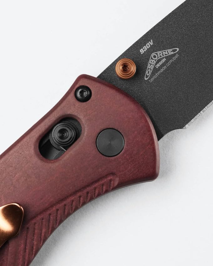 Benchmade Osborne Mini Barrage Drop Point Redstone 585BK-04