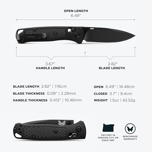 Benchmade Mini Bugout Drop Point Carbon Fiber 533-3
